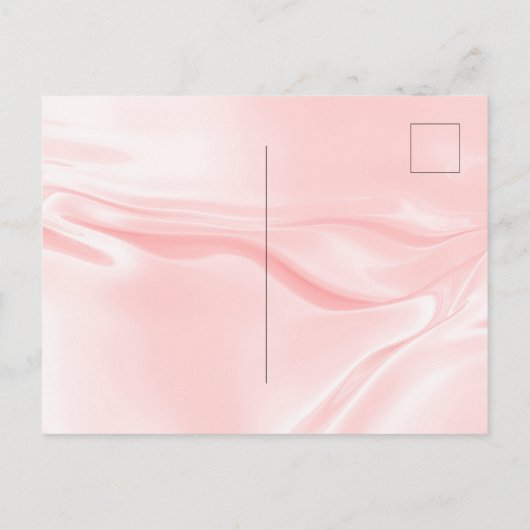 Graduparty blush roze satin rag uitnodiging briefkaart (Achterkant)