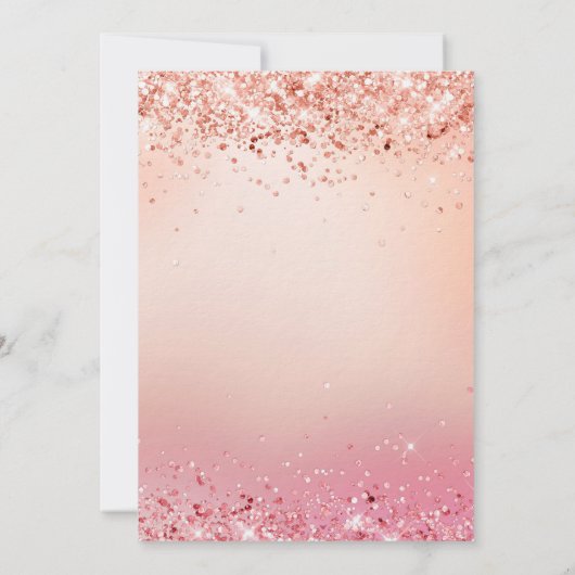 Graduparty roze roze roze goudballonnen luxe kaart (Achterkant)