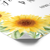 Graduparty welkomstteken floral and gold poster (Hoek)