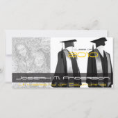 Gradupkap n Gown-fotokaarten Aankondiging (Voorkant)