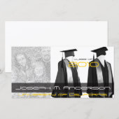 Gradupkap n Gown-fotokaarten Aankondiging (Voorkant / Achterkant)