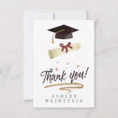Gradupverpakking en Tassel Gold Foil - Hartelijk d Bedankkaart (Voorkant)