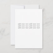 Gradupverpakking en Tassel Gold Foil - Hartelijk d Bedankkaart (Achterkant)