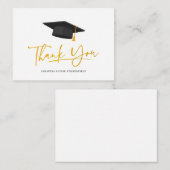 Gradupverpakking Gold Tassel Hartelijk dank Notitiekaartje (Voorkant / Achterkant)