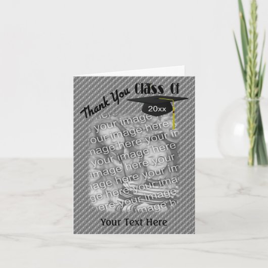 Gradupverpakking Tassel Dank u wel Bedankkaart (Voorkant)