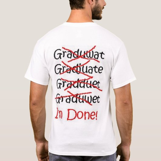Graduwat! T-shirt (Achterkant)