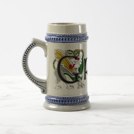 Grady Celtic Dragon Stein Bierpul (Links)
