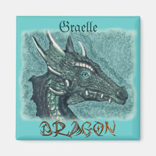 Graelle de Magische Kunst die ze Dragon Fantasy Magneet