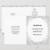 GRAEMONY schattige, eenvoudige zwarte confetti vle (Voorkant / Achterkant)