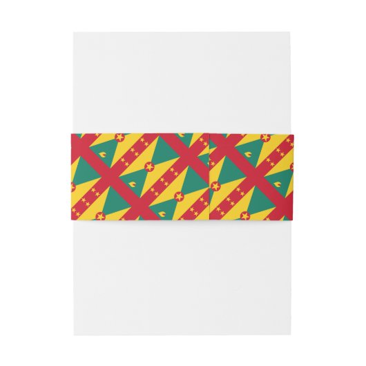 GRAENADA Monogram bruiloft Uitnodigingen Wikkel (Achterkant Voorbeeld)