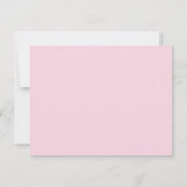 Graf Feest van het Leven Bloem Roze Bedankkaart (Achterkant)