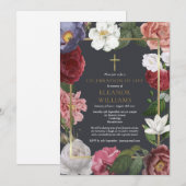 Graf Feestelijke Levensroos Bloemstuk Kaart (Voorkant / Achterkant)