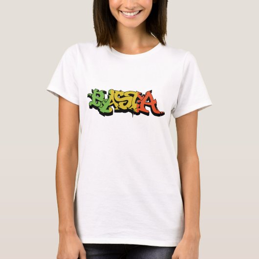 Graf Rasta-Shirt met reggae-kleuren T-shirt (Voorkant)