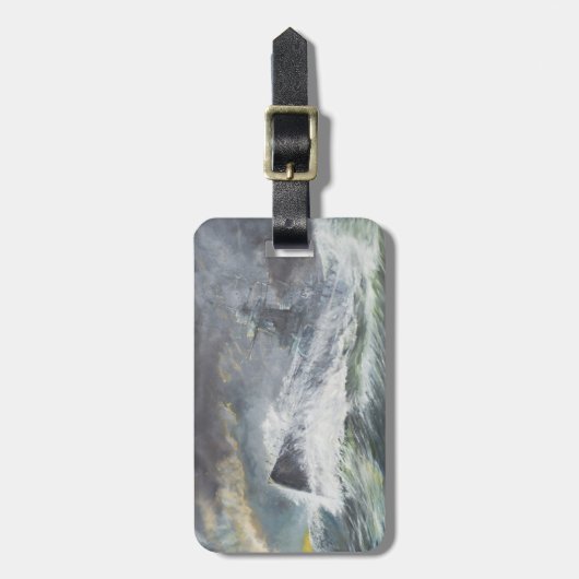 Graf Spee komt op 3 november de Indische Oceaan bi Bagagelabel (Voorkant verticaal)