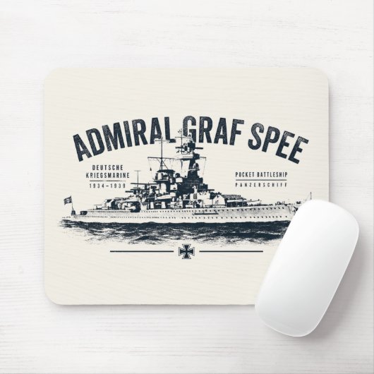 Graf Spee muismat (Met muis)