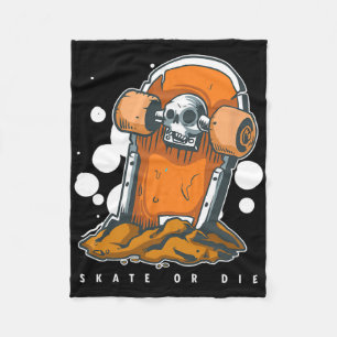 Graf Tomb Graaf Dode Skater Skate Sterf Skateboard Fleece Deken