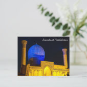 Graf van Amir Timur - Samarkand, Oezbekistan Briefkaart (Staand voorkant)