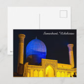 Graf van Amir Timur - Samarkand, Oezbekistan Briefkaart (Voorkant / Achterkant)
