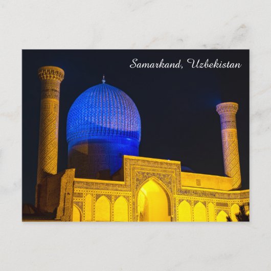 Graf van Amir Timur - Samarkand, Oezbekistan Briefkaart (Voorkant)