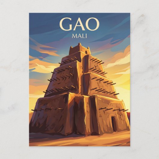 Graf van Askia Mali Briefkaart (Voorkant)