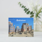 Graf van Bibi Jawindi in Uch Sharif Pakistan Briefkaart (Staand voorkant)
