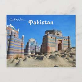 Graf van Bibi Jawindi in Uch Sharif Pakistan Briefkaart