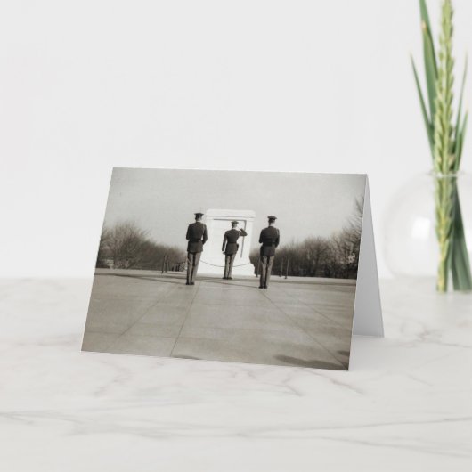 Graf van de onbekende soldaat in 1954 kaart (Voorkant)