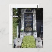 Graf van Dr. Theodor Herzl Briefkaart (Voorkant / Achterkant)