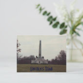 Graf van ons 16e President. Briefkaart (Staand voorkant)