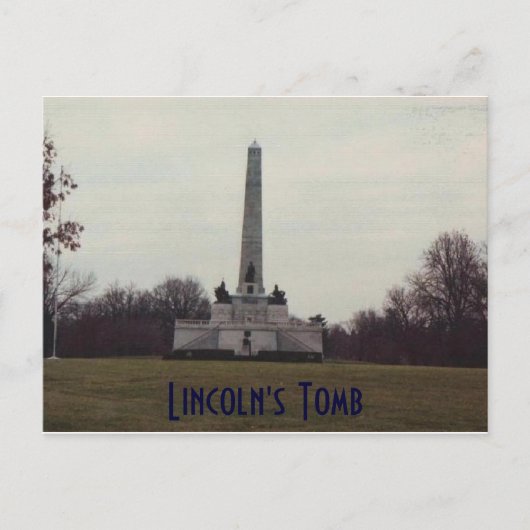 Graf van ons 16e President. Briefkaart (Voorkant)