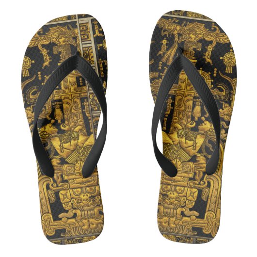 Graf van Pakal - Golden Palenque Astronaut Teenslippers (Voetbed)