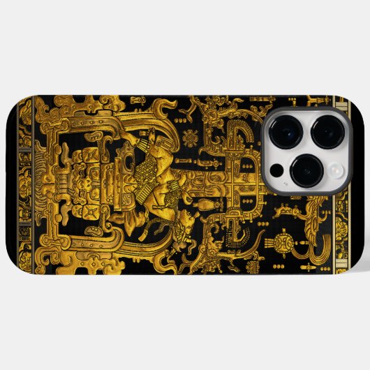 Graf van Pakal - Gouden Palenque Astronaut Case-Mate iPhone Case (Achterkant (horizontaal))