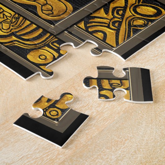 Graf van Pakal - Gouden Palenque Astronaut Legpuzzel (Zijkant)