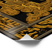 Graf van Pakal - Gouden Palenque Astronaut Perfect Poster (Hoek)