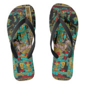 Graf van Pakal - Palenque Astronaut in kleur Teenslippers (Voetbed)