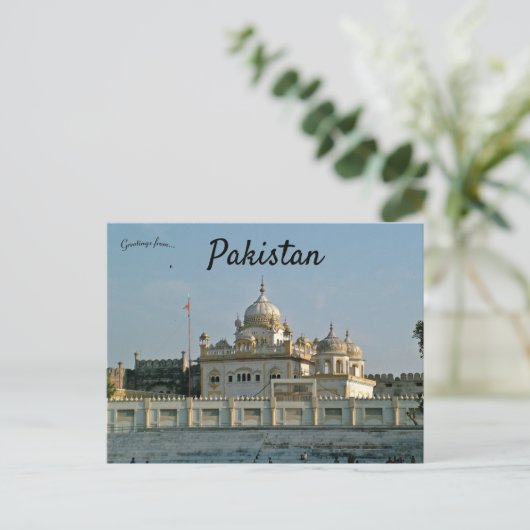 Graf van Ranjit Singh Lahore Pakistan Briefkaart (Staand voorkant)