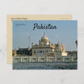 Graf van Ranjit Singh Lahore Pakistan Briefkaart (Voorkant / Achterkant)