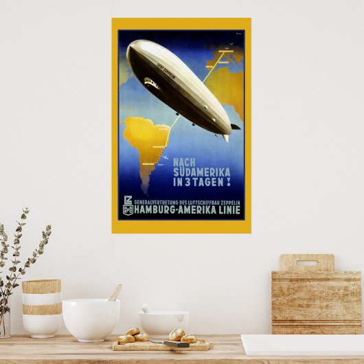 Graf Zeppelin Duits Poster (Keuken)