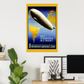 Graf Zeppelin Duits Poster (Thuiskantoor)