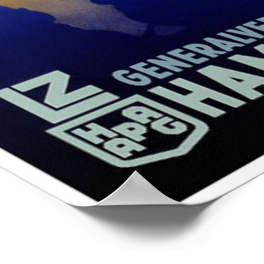 Graf Zeppelin Duits reisposter Poster (Hoek)