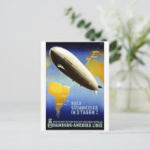Graf Zeppelin  Duits reizen Briefkaart (Staand voorkant)