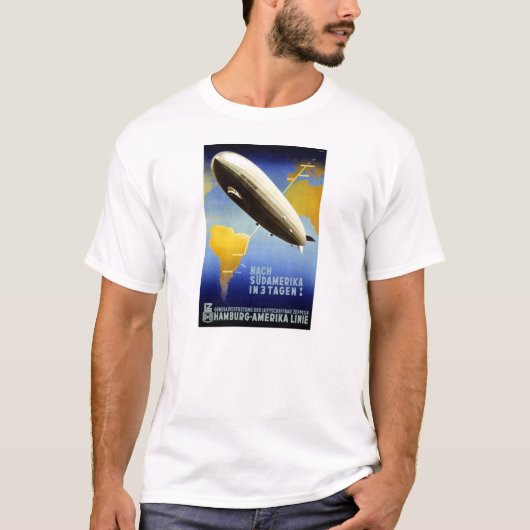 Graf Zeppelin  Duits reizen T-shirt (Voorkant)