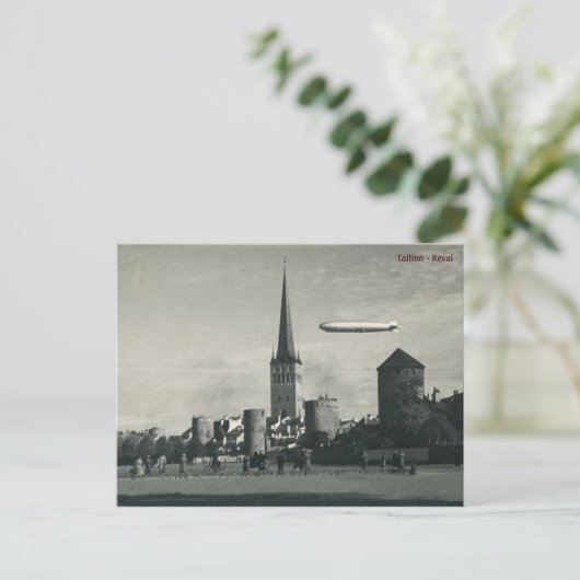 Graf Zeppelin in Tallinn Briefkaart (Staand voorkant)