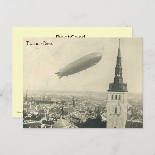 Graf Zeppelin in Tallinn vol.2 Briefkaart (Voorkant / Achterkant)