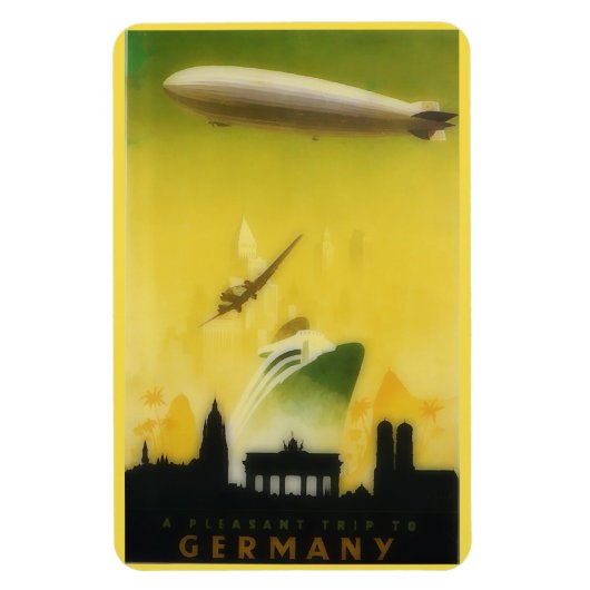  Graf Zeppelin reisposter no2 Magneet (Verticaal)