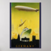 Graf Zeppelin reisposter no2 Poster (Voorkant)
