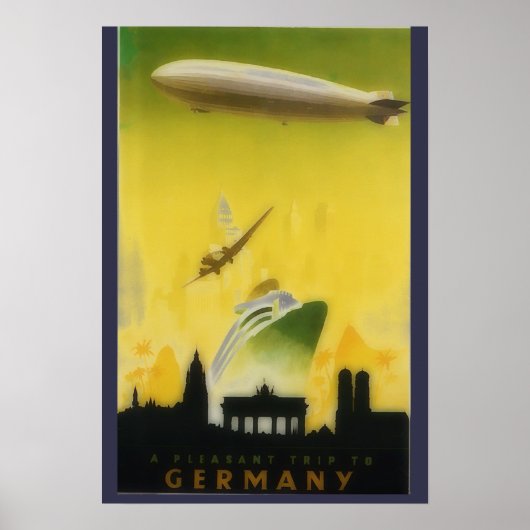  Graf Zeppelin reisposter no2 Poster (Voorkant)