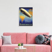 Graf Zeppelin Vintage Poster teruggezet Canvas Afdruk (Insitu (Woonkamer))