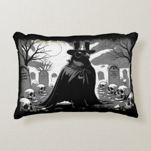 Grafbewaker - Raven Gotische Halloween Kunst Accent Kussen
