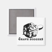 grafdelvers logo magneet (Voorkant / Achterkant)